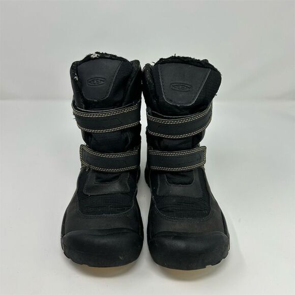 Keen Kids Kalamazoo High Winter Warm Snow Boots Black Size 4Y Boys Outdoors - Picture 4 of 14